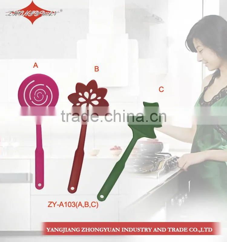 5pcs different colorful cute smile face shape nylon plastic kitchen accessory for china 2014