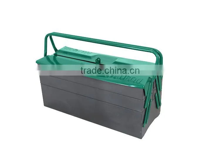 High Quality Empty Toolkit,Three Layers Metal Tool Box