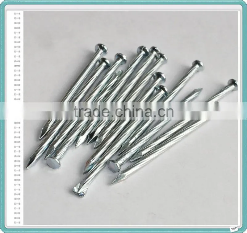 Galvanized Grooved/Angular Spiral Concrete Construction Nails