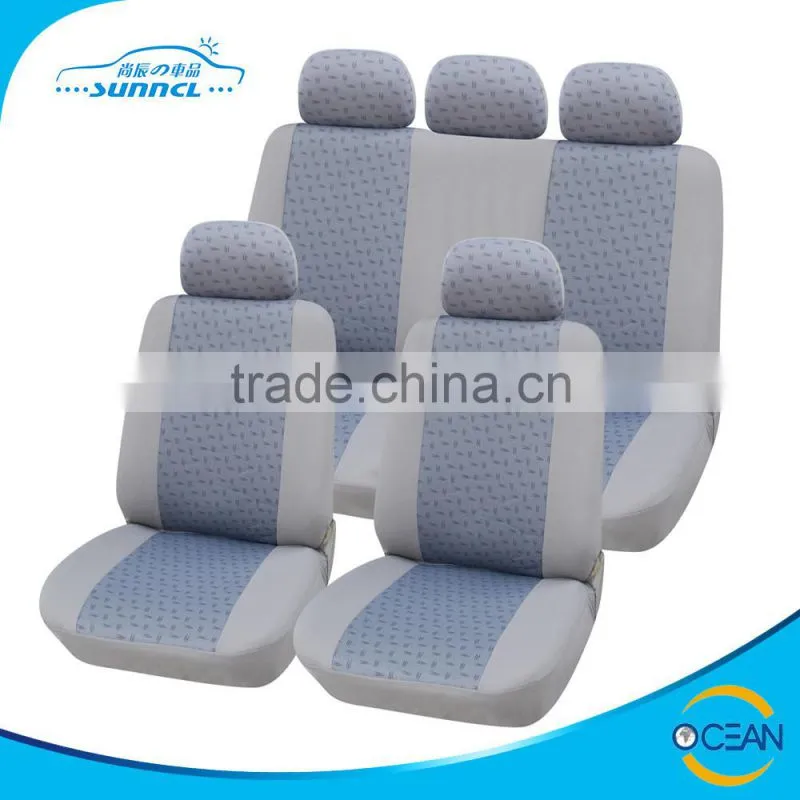 Premium Quality 8pcs Set Chevron Car Seat Cover with Comfortable Side Pad