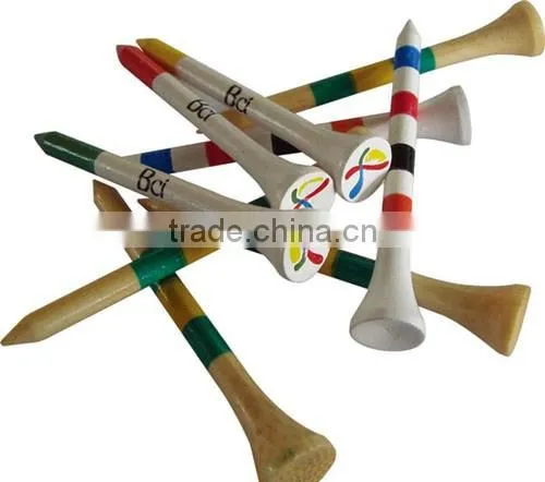 Golf quality Printing Logo Golf tee wooden tees