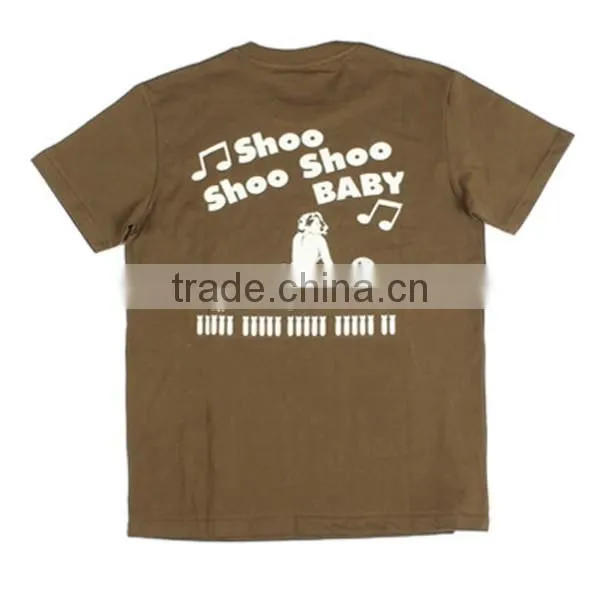 Colorful short Sleeve O-neck Custom Plain T-shirt