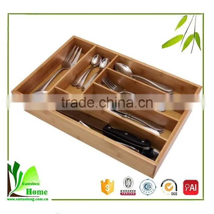Customized high quality wooden cutlery tray