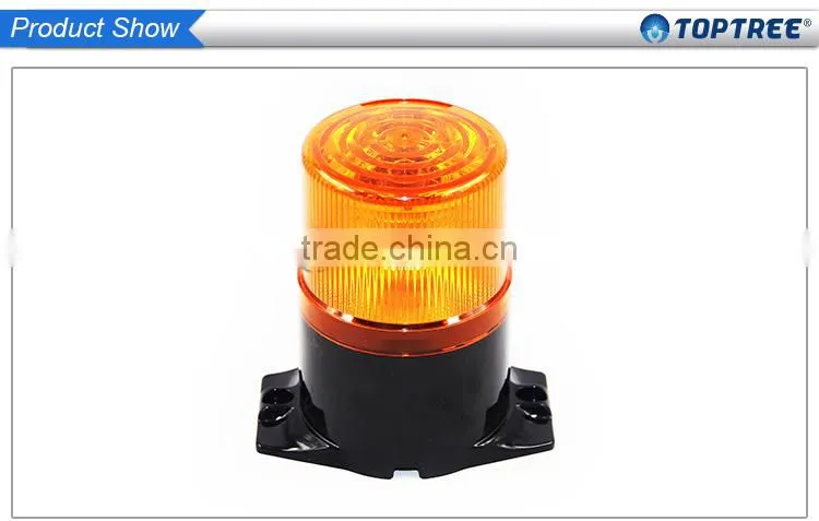Amber flashing safety lights led emergency beacon lamp 10-30v ip65