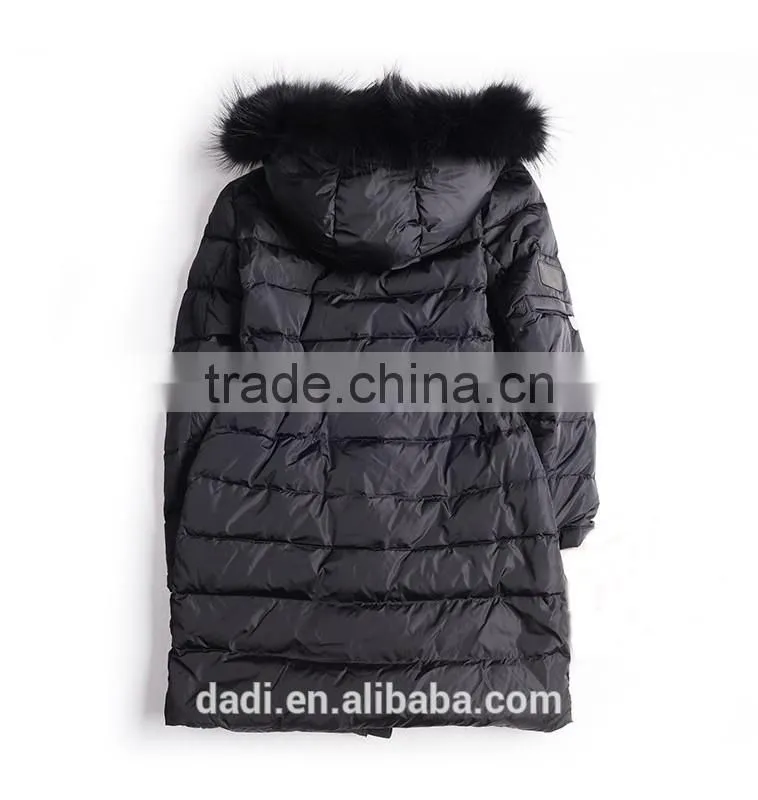 Faux Fox Fur Hooded Coat Woman