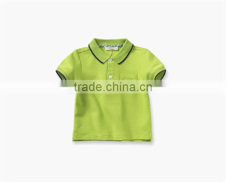 100% cotton custom design kids t-shirt wholesale baby polo t-shirt