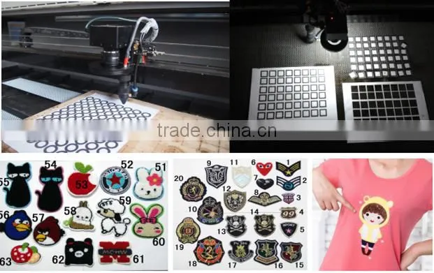 automatic locating trademark laser cutting machine with scanning camera