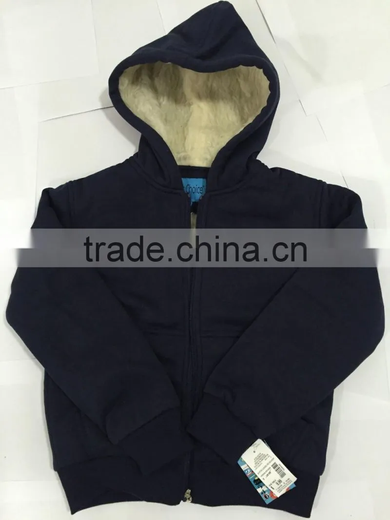 wholesale Children grey color warm coat kids winter clothing sale