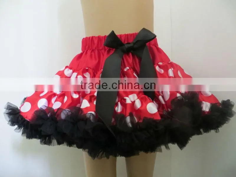 Factory direct wholesale new design chiffon pettiskirt with bow for girls