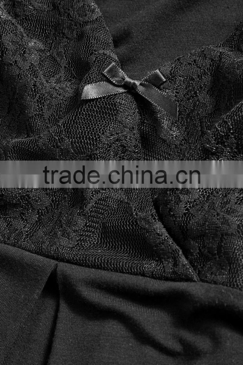 Black Lace Slip maternity sleepwear