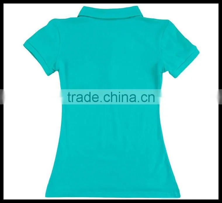 Ladies Long Jersey Fitted Polo Dress shirt 201309