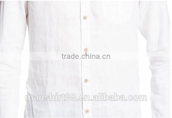 2016 fashion men's 100% hemp shirt