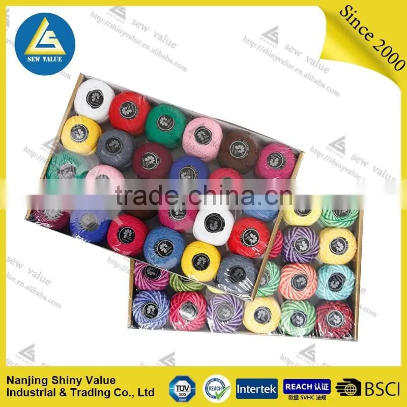 9s/2 colorful assorted china embroidery dyeable sewing thread
