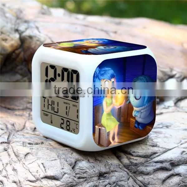 Sveda led digital clock, Inside Out LED clock promotion gift for kids, digital alarm clock OEM order accept