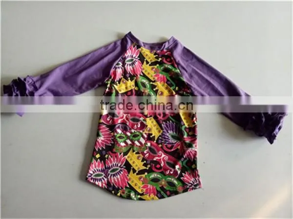 So cute!Relaxed and comfortable spring Cartoon party shirt kids shirt unique kids frock designs pictures