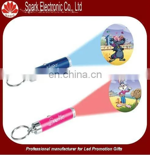4*AG3 battery led keyring torch