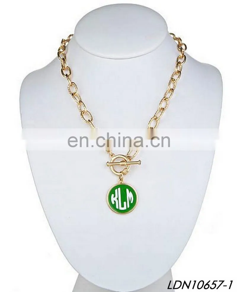Fashion Dourado Mapa Smooth Gold Bar Necklace Empty All US State Map Necklace