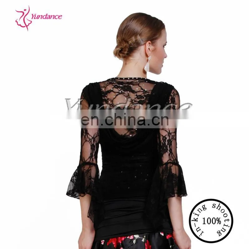 AB023 Dance practice fuffly waves flamenco dress