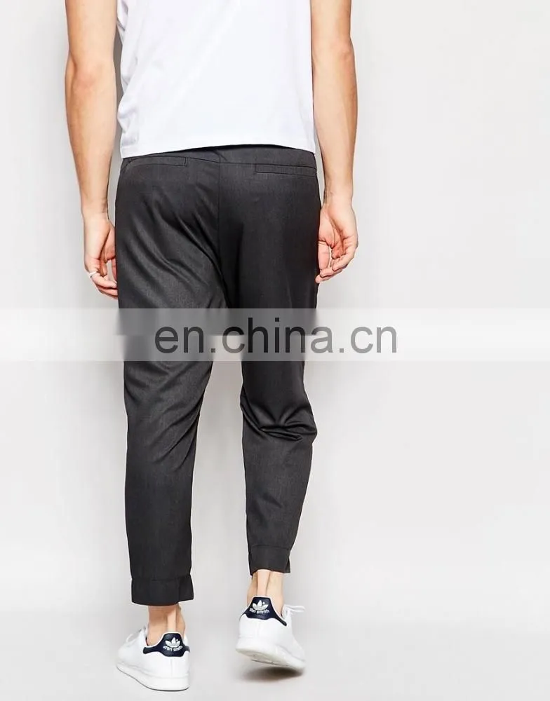 OEM Wholesale High Quality Latest Design Straight Pants With Cropped Rouge Hem Alibaba China