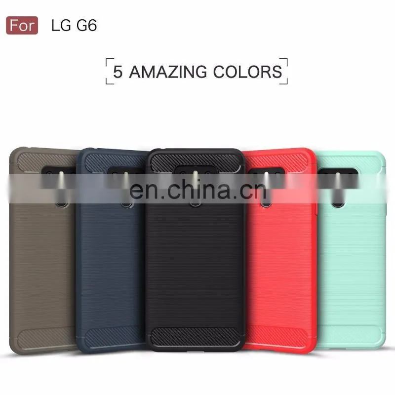 for LG G6 High End Brushed TPU Phone Back Cover Case