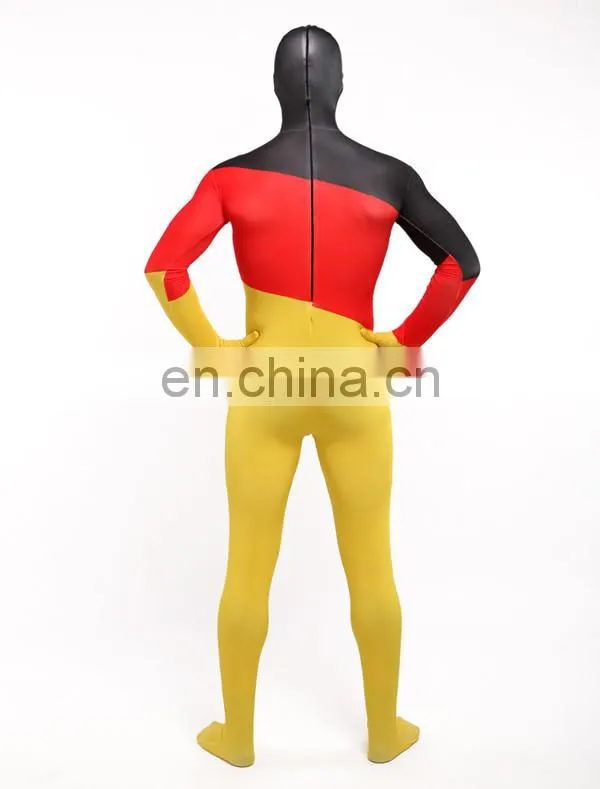 Mens Womens Zentai Germany German Flag Zentai Suit Skin Costume All Sizes