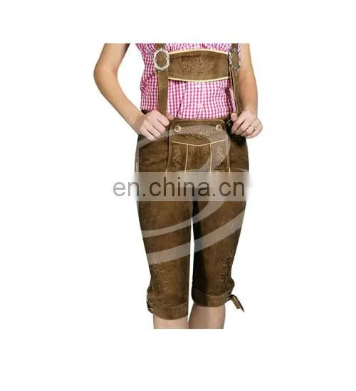 Damen Lederhosen,Bavarian Kurze Lederhosen,Bavarian Lederhsoen, Herren Kniebundhosen