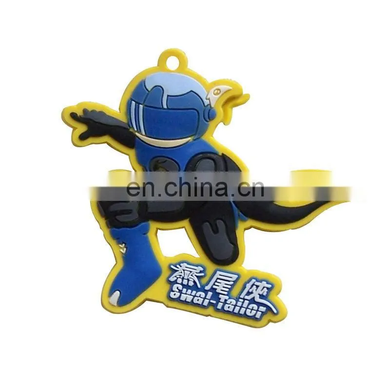 3d soft pvc deformation characters cheap injection fridge magnet
