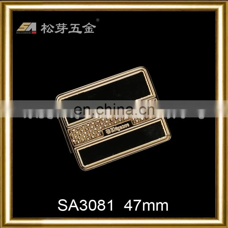 Alibaba China Gold Supplier Metal Strap Lock Hardware For Bags, Zinc Alloy Hardware Fitting For Handbags