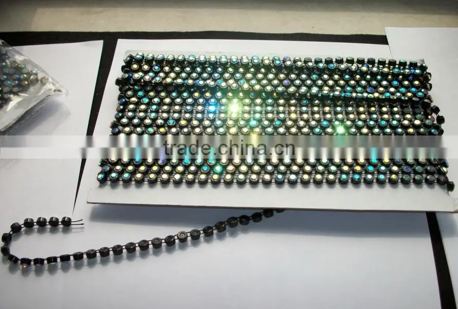 0115L Fashion Plastic rhinestone banding Rhinestone;High Quality accessories dresses Rhinestone banding