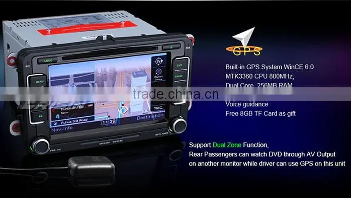 Erisin ES7698V 7" Car Radio DVD GPS Seat Golf 5 6 Passat Caddy Polo Skoda