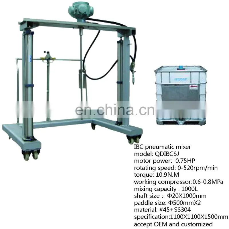 IBC tank mixer air motor pneumatic paint mixer