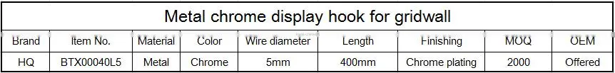 5 hooks hanger hook for bags display