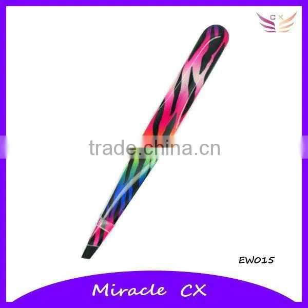 High quality ladie's LED lighted tweezer with mirror
