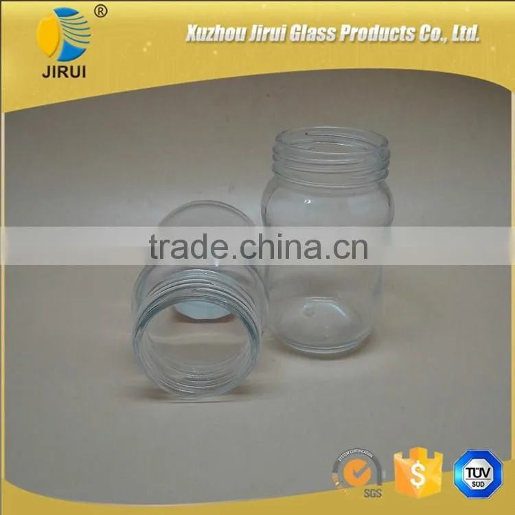 190ml Round Shape Clear Glass Food Jar