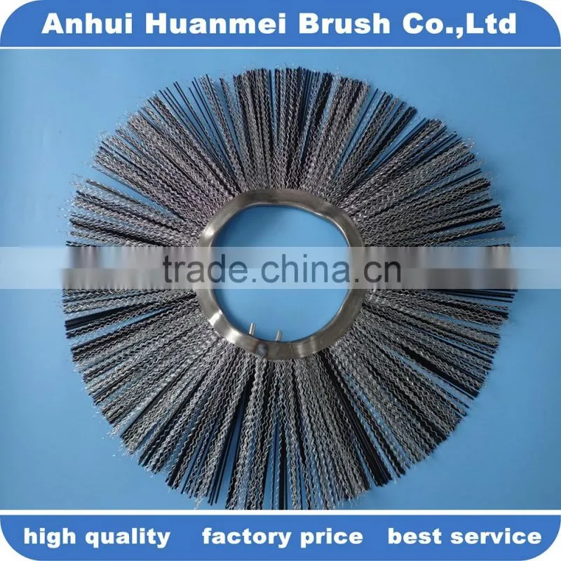 road sweeper brushes Zig Zag Galvanized steel wire
