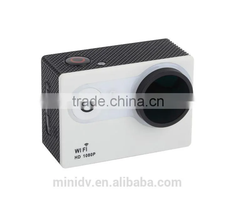 12MP Pixels NOVATEK 96655 FHD 1080P 30FPS 720P 60FPS WiFi Sport Action Camera 30M Waterproof with 2.0inch LTPS Wide Screen