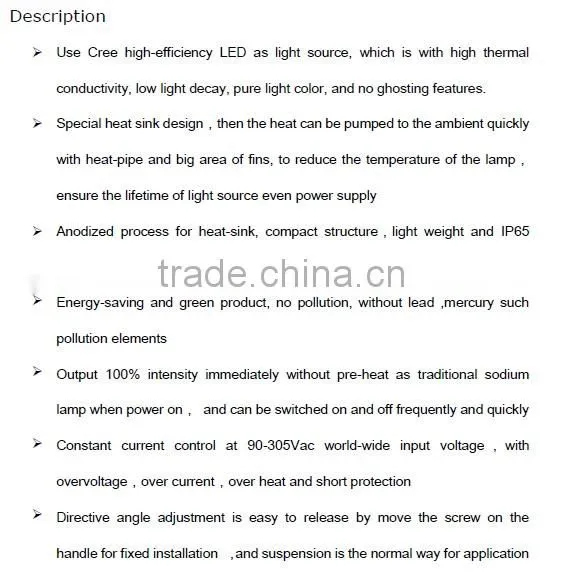 2013 New! IP65 water proof 200w Cree LED Mean well driver high bay lamp light