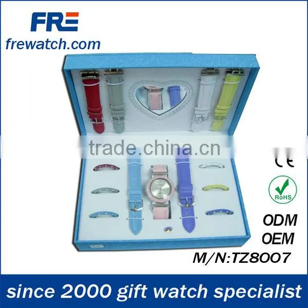 Golden with silver brass banding watch T8019