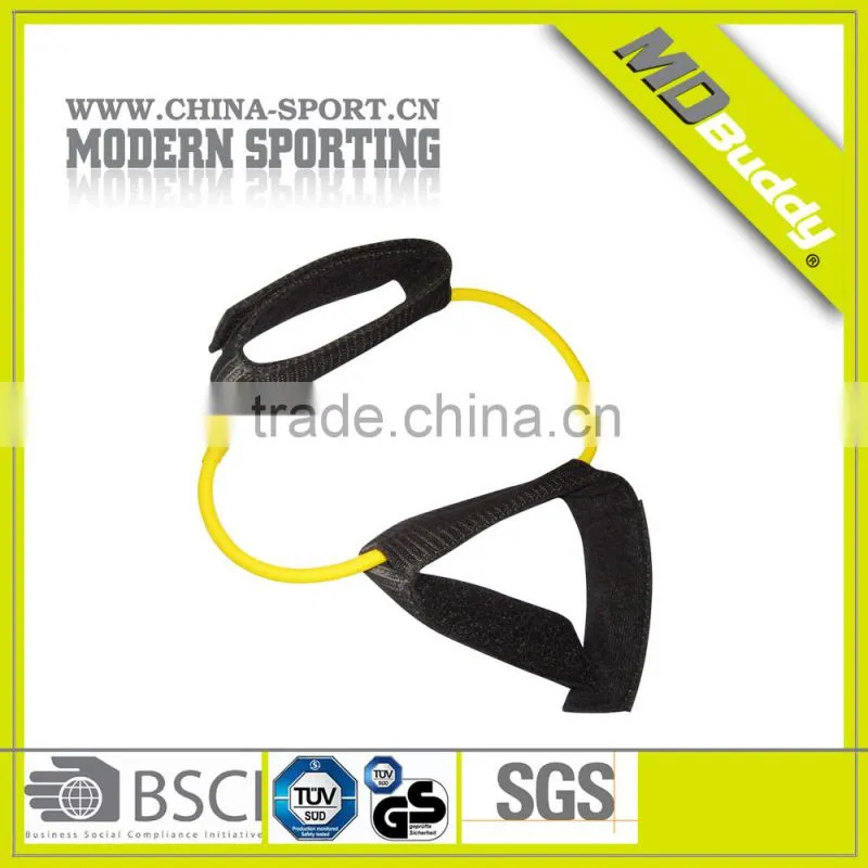 Hot sale gym equipment resistance tube with safe sleeve