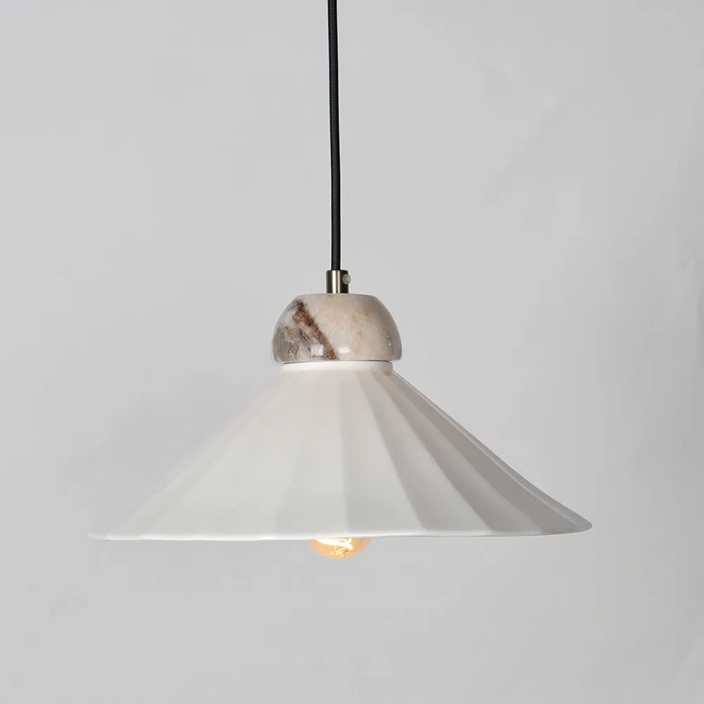 BONE CHINA LAMP SHADE_30CM