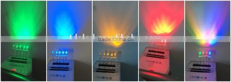 through hole 5mm Led Diode with 15 / 20 / 30 degree viewing