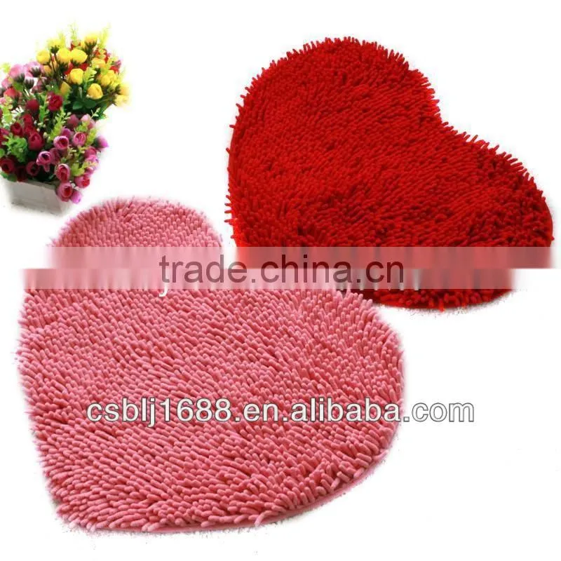 Factory direct 100% polyester microfiber small chenille baby play mat in living room