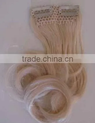 22" clip in hair extensions 100% remy human hair