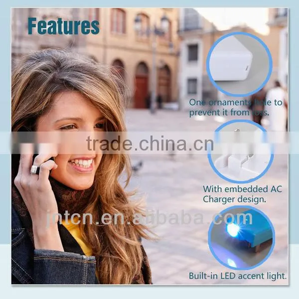 220V 4000/4400/5200/5600mAh unique portable plug-in mobile phone wall charger power bank from Chinese factory MP011