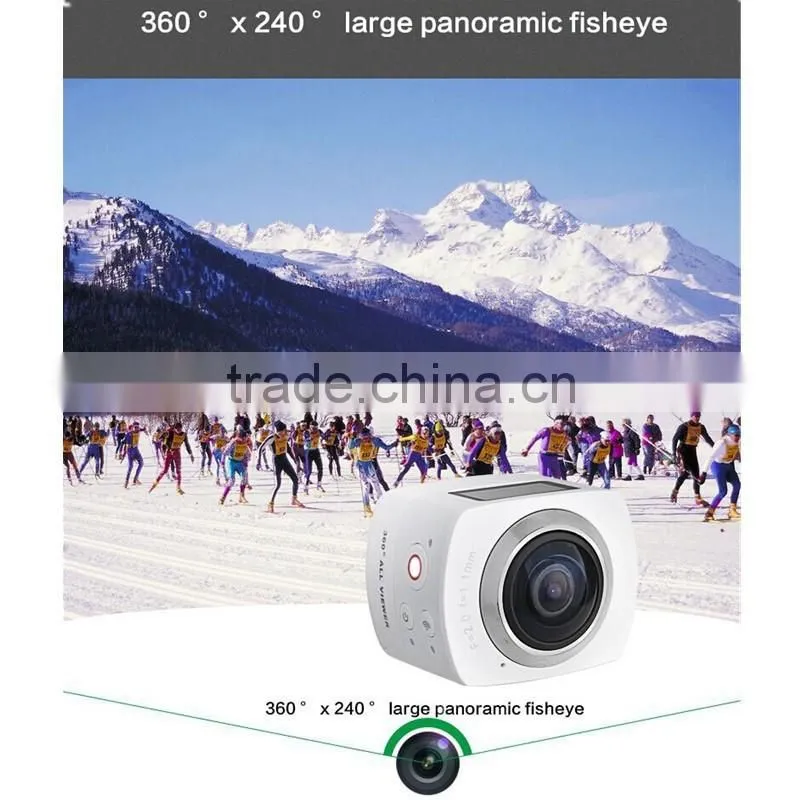 2016 Factory Price Panorama full HD 1080p sport camera V1 PRO 360 Action Camera Cube VR Mini Camera 360 Degrees Sports Camera