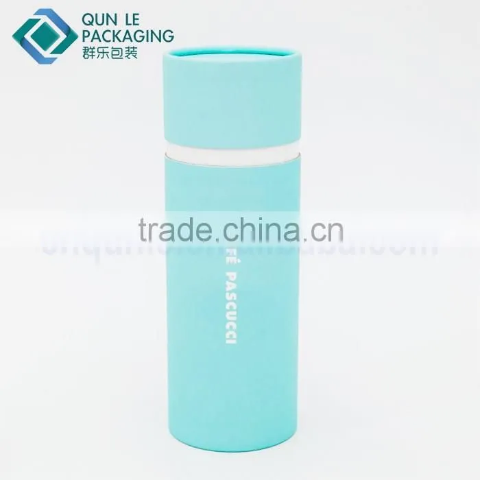 High End Rigid Round Cardboard Box Water Bottle Packaging