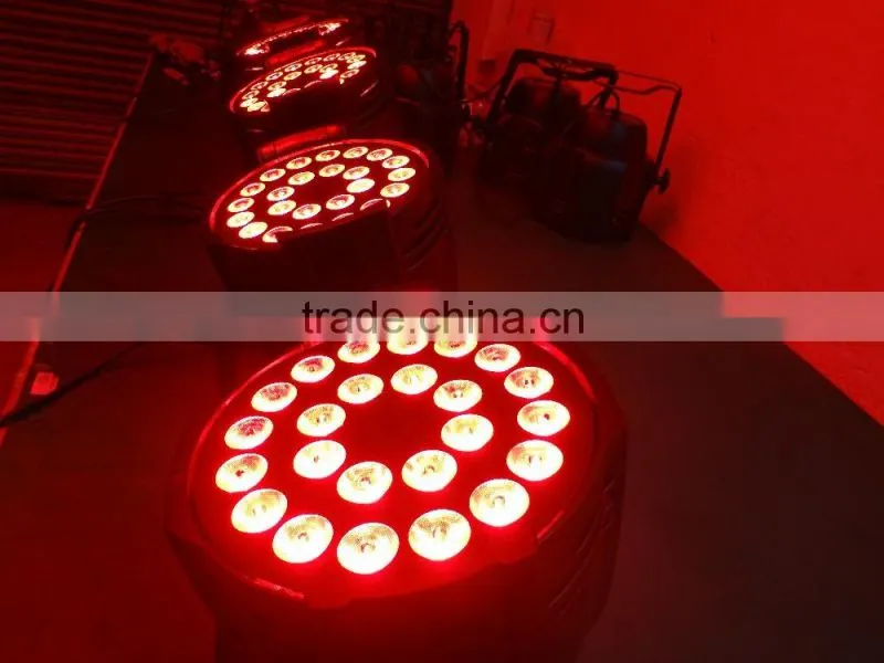 Good price led par RGBW 4in1 high power 24 * 12watt Quad-in-one Colorful Mixing Strobe Dimmer effect stage par 64 lighting