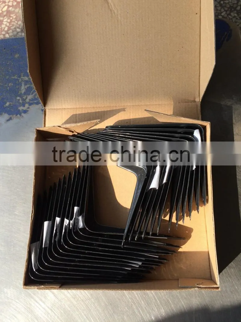 black shelf bracket 100*125mm,1.0mm thickness,export to Mexico,good quality