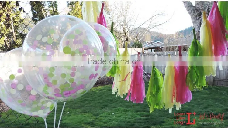 Festival Party Favor Decorations Tissue Paper Tassel