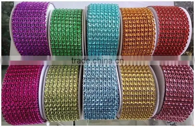 China Manufacture YIWU Wholesale Hot Sale in rolls Rhinestone Mesh sheet net